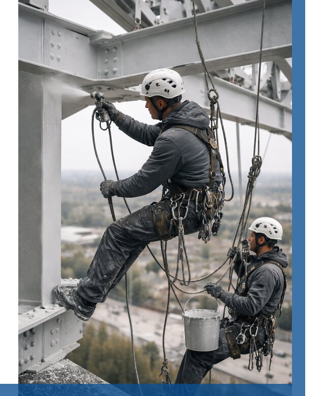 Покраска металлоконструкций на высоте в Малоярославце 362 р |ВЫСОТНИК-Млр