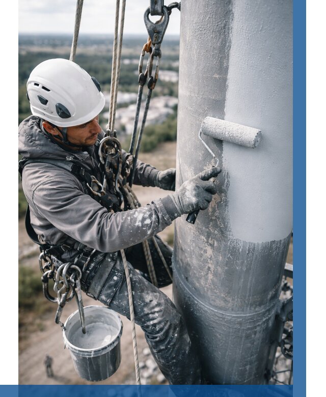 Покраска мачт связи под ключ в Малоярославце от 879 р. | ВЫСОТНИК-Млр