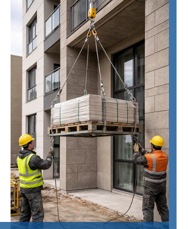 Подъем керамогранита на этаж в Малоярославце от 3620 р. | ВЫСОТНИК-Млр