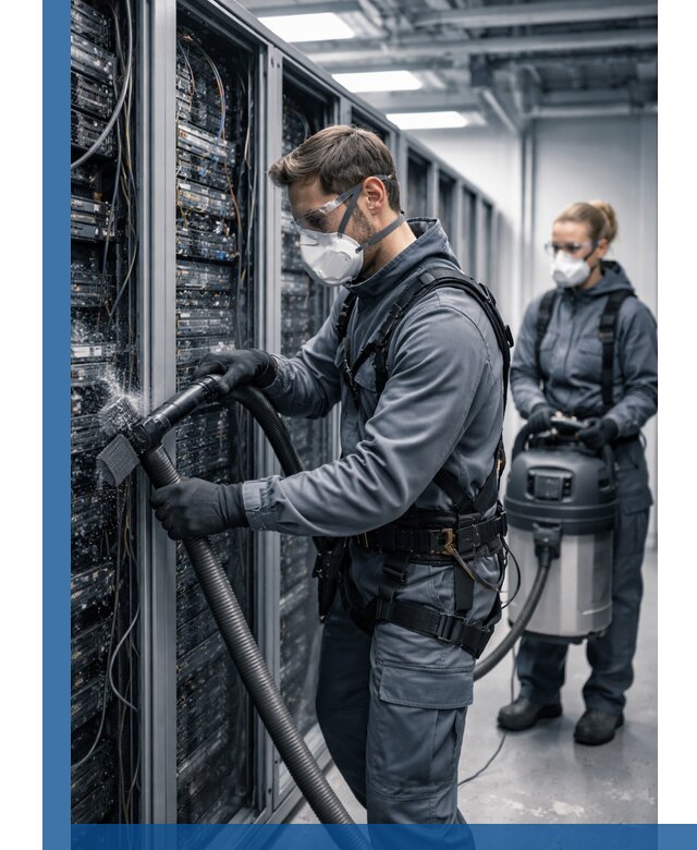 Обеспыливание серверной комнаты в Малоярославце, профессиональная очистка