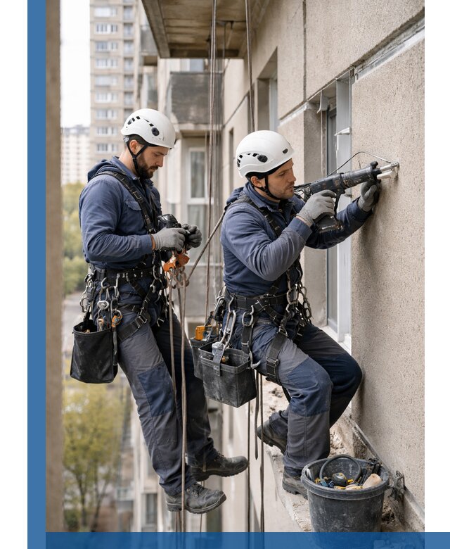 Промышленные альпинисты высотные работы и монтаж в Малоярославце